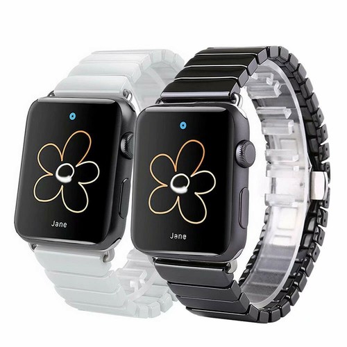 38-45mm Luxus Keramik Armbänder Ersatzgurt für Apple Watch Series 7 6 5 4 3 2 1  - Bild 8 von 20