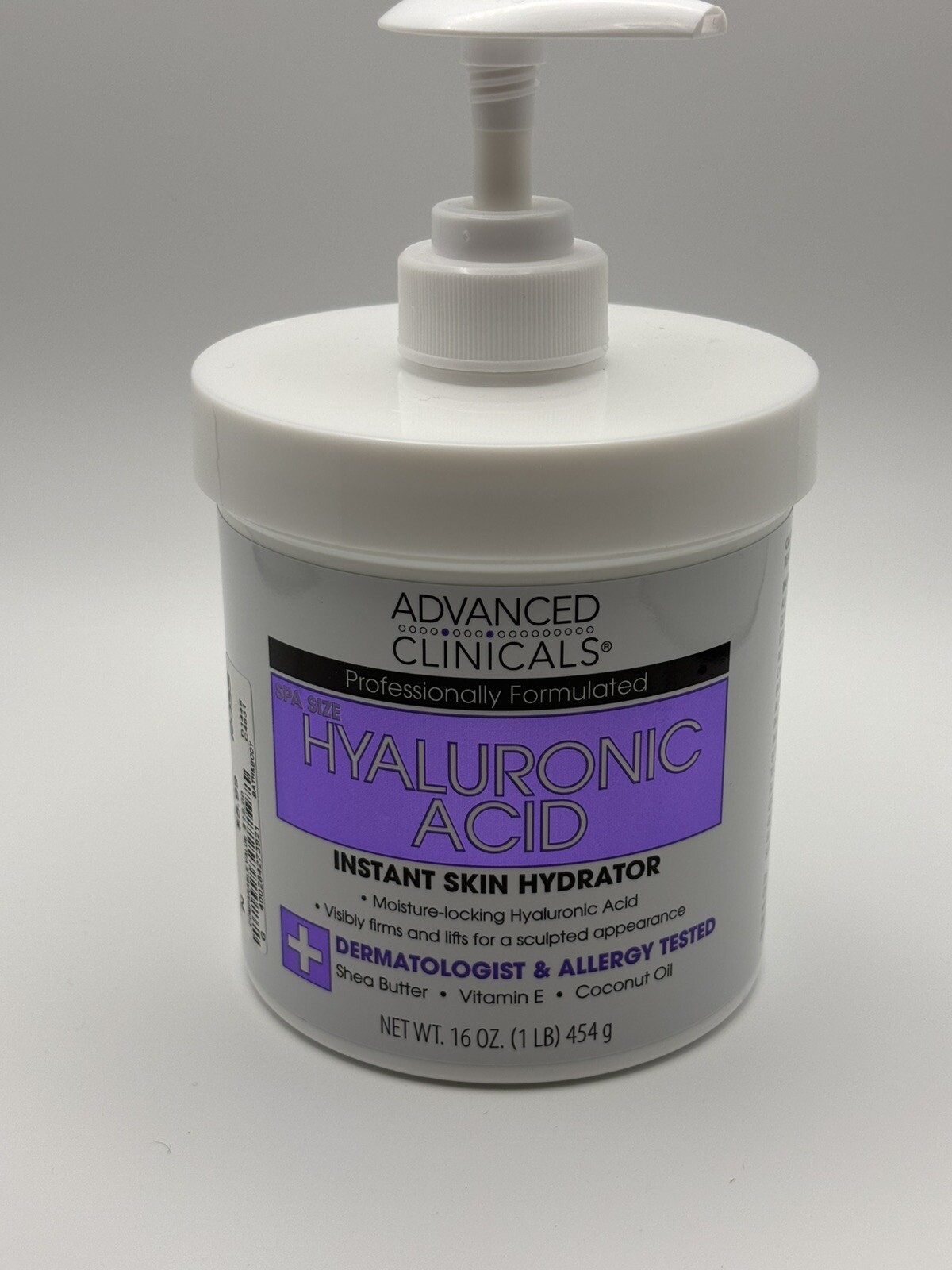 Advanced Clinicals Hyaluronic Acid Skin Hydrator Moisturizer