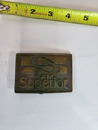 i am superior belt buckle superior supervising branding