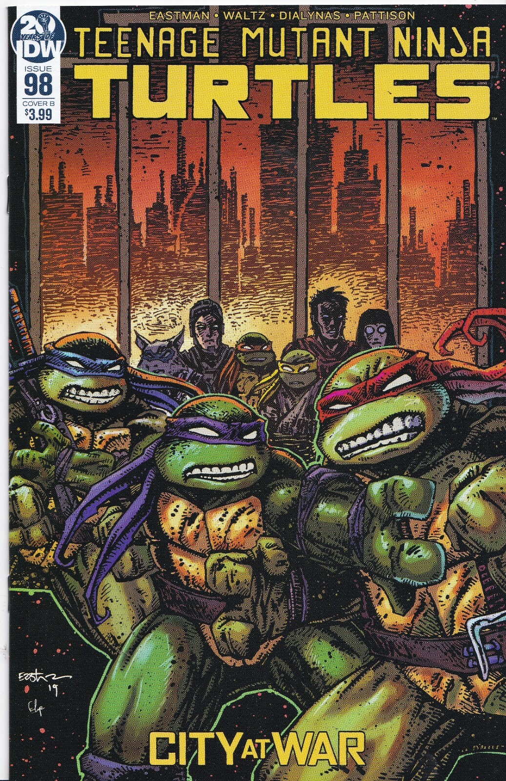 TEENAGE MUTANT NINJA TURTLES 98 - Cover B - Back Issue