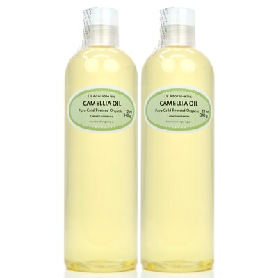 CAMELLIA SEED OIL PURE ORGANIC COLD PRESSED  Dr.Adorable inc *FREE S&H!*