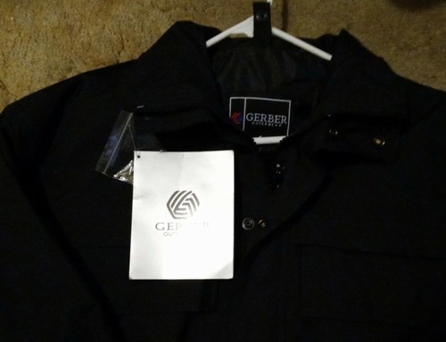GERBER Outerwear Enforcer SX Black Hidden Hood Full Zip Jacket Size Medium NEW - Picture 2 of 7
