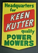 Old Keen Kutter Power Mowers Hardware Store Paper Sign Unused NOS   89 -WS9E