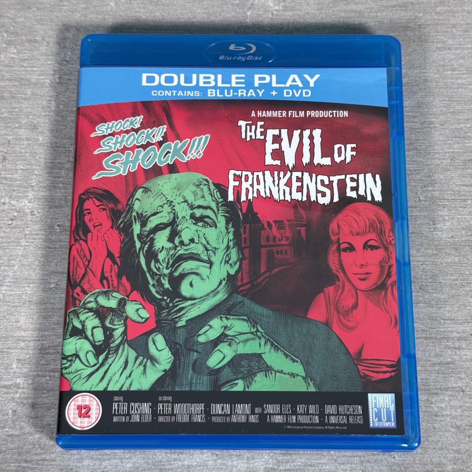 The Evil of Frankenstein Blu-ray + DVD - 1964 Classic Horror Peter Cushing