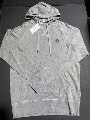NWT MEN'S TASC PERFORMANCE VARSITY HOODIE, SIZE: M, COLOR: HEATHER GRAY (M1.15)