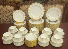 Royal Crown Derby Lombardy 6 Piece Place Setting (108) Service for 18  Cir 1957