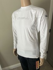 O'Neill Rash Guard 2X-Large White Long Sleeve UPF 50 Polyester Spandex TTL277