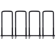 Heavy Duty Square Bend U-bolt Kit 4 Pack 3-12 X 8 U Bolts With Frame Plate Heavy Duty Square Bend U-bolt Kit 4 Pack 3-12 X 8 U Bolts With Frame Plate