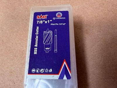 New in Package SALI HSS Annular Cutter Dia. cut 7/8'' Cut Depth 1'' - No Pin