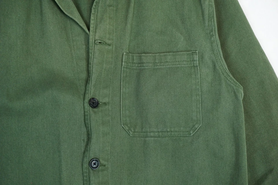 Chaqueta de trabajo estilo tareas de algodón verde Roots para hombre talla L Foto 3 de 4