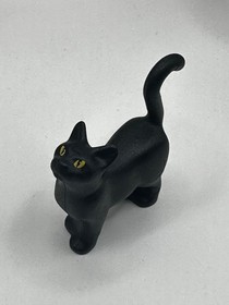 (L-1) Lego Cat Black Cat Belville Scala Standing Yellow Eyes Pattern 5804 New