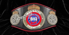 New WBA Baltic World Boxing Champion Belt 2MM Brass Belt Adult Size
