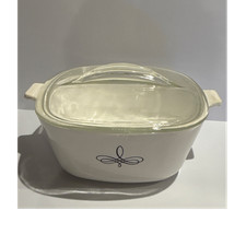 CorningWare White Square Casserole Dish w/ Ha...