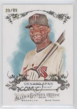 2010 Topps Allen & Ginter's Rip Cards Ripped 39/99 Denard Span #RIP-RC50 3f5