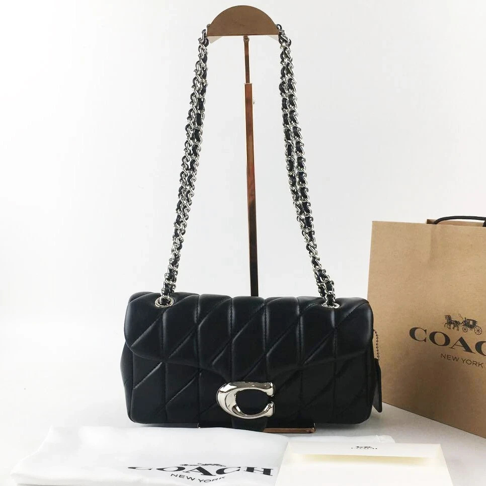 COACH Tabby Shoulder Bag 26 Quilted CP150 Black Nappa Leather Outlet New