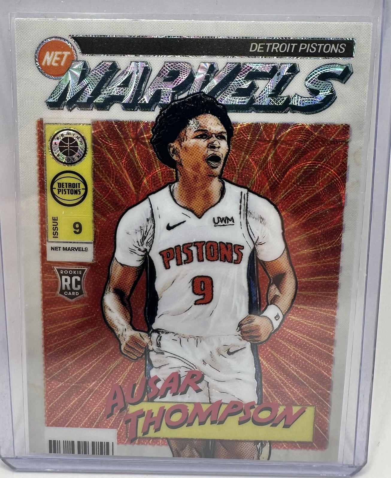 Ausar Thompson 2023-24 Hoops Premium Stock Rookie Net Marvels Scope Case Hit