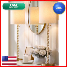 Brasslism Buffet Lamps Set Of 2 28.5 Tall Brass Finish Lamps For Entryway