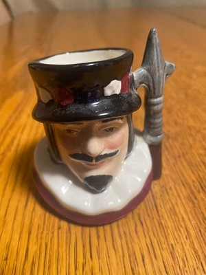 Artone England Hand Painted Toby Style Mug - Royal Pikeman
