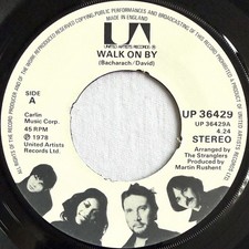 THE STRANGLERS -Walk On By (4:24 Edit)- Very Rare UK  45rpm 7” NOT Promo
