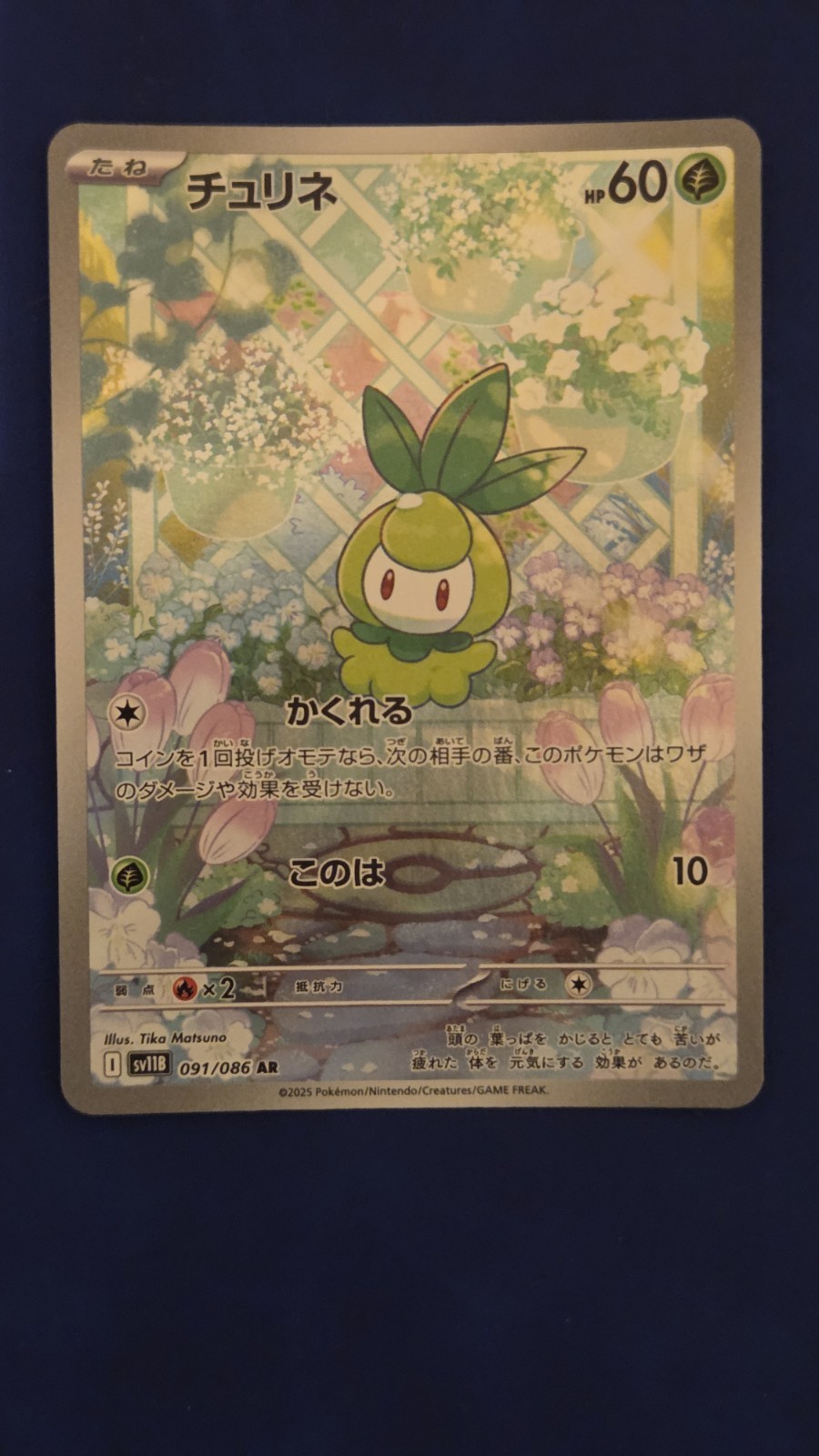 Pokemon card sv11B 091/086 AR Petilil Scarlet & Violet Black
