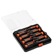 Phillips, Slotted, and Torx Precision Screwdriver Set with Dual Material Handles