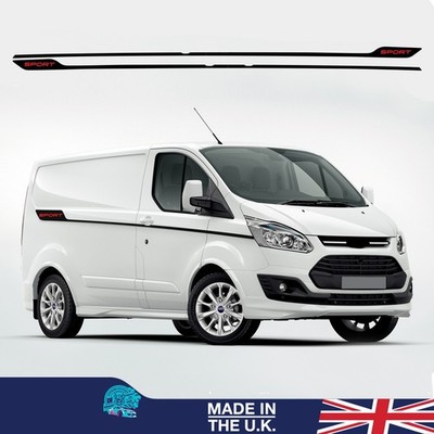 Für Ford Transit Seitenstreifen für Custom Van Camper Grafik Aufkleber L2 LWB Van