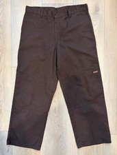 Dickies 85283 Double Knee Work Pants Men  s 36x30 Brown Loose Fit Workwear