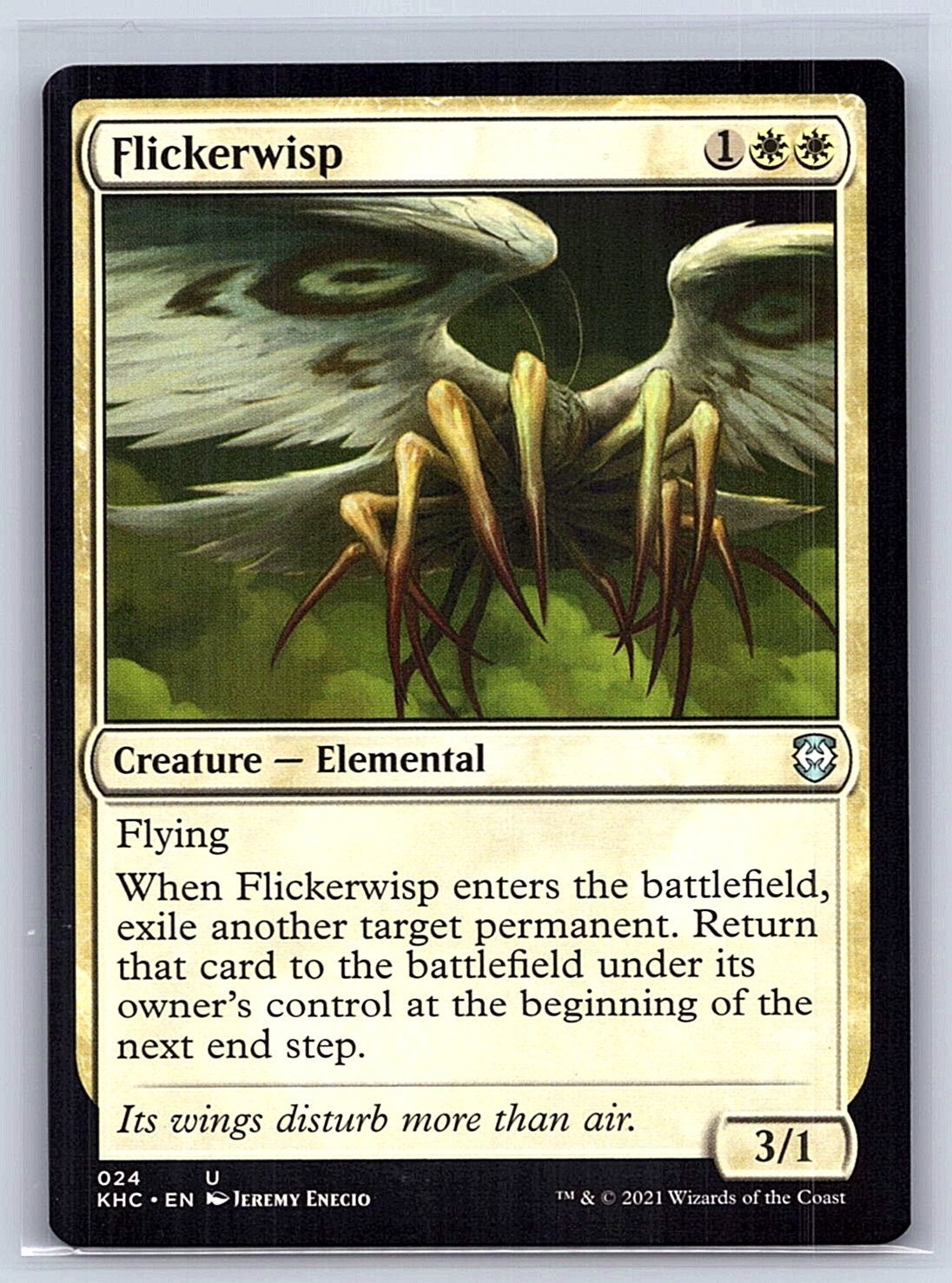 Flickerwisp 24 Uncommon Commander: Kaldheim Magic: The Gathering Near Mint