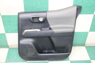 16-23 Tacoma Double Cab Black Gray RR Passenger Rear Door Time Panel Armrest OEM