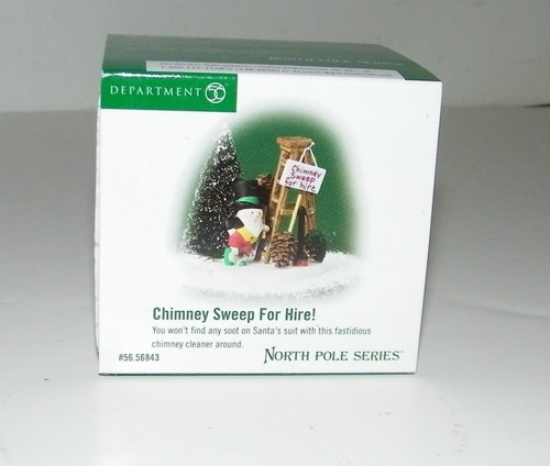Dept 56 "Chimney Sweep For Hire" #56843 Heritage Village North Pole Series NEW - Picture 4 of 4