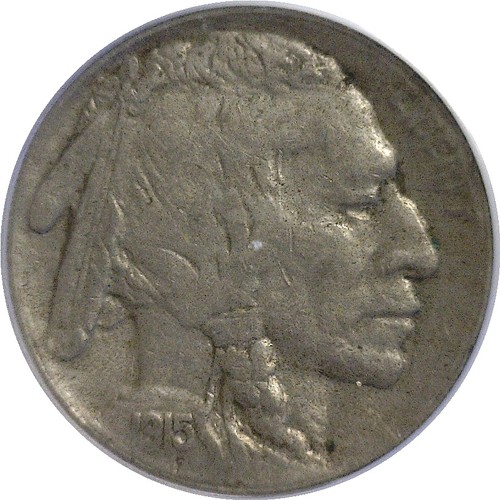 1915-S 5C Buffalo Nickel PCGS VF-35 - Picture 2 of 3