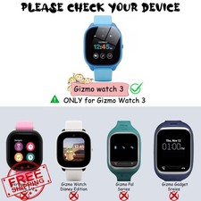 Gizmo Watch 3 Clear Screen Protector, Tempered Glass, Bumper Cover