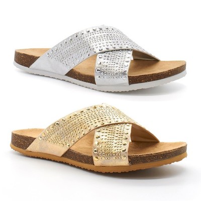 Damen-Sandalen offene Zehenpartie Flip-Flops Riemen Damen Strand Urlaub Sommerschuhe Größe