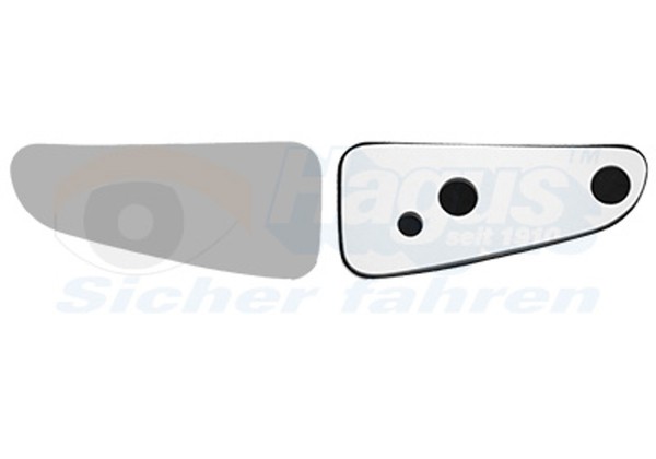 VAN Wezel Spiegelglas AußEnspiegel Hagus 1989833 FüR Ford Transit Custom V362 F3-image