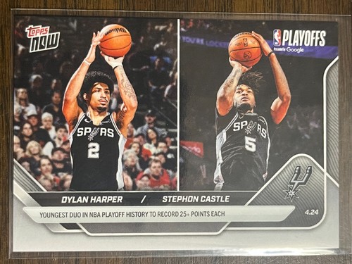 Stephon Castle – Dylan Harper / Stephon Castle - 2025-26 NBA Topps NOW® - Card 274 - PR: 2401