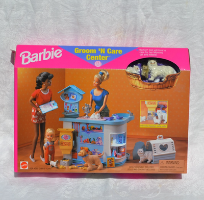 Barbie Groom 'N Care Center Pet Playset 67318 Mattel 1998 New