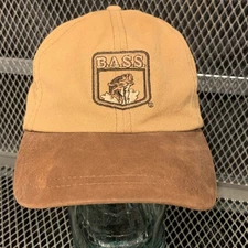 Vintage B.A.S.S. Bass Anglers Sportsman Society Strapback Hat Made In Hong Kong