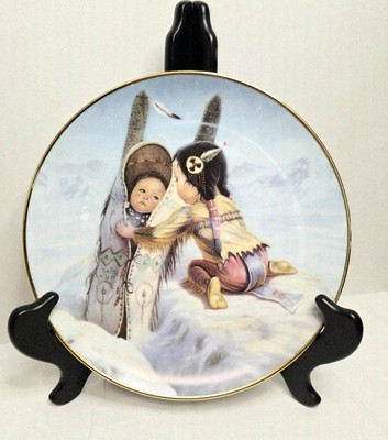 Artaffects  ''Bundle Up'' By Gregory Perillo 1990 Christmas Series Plate 