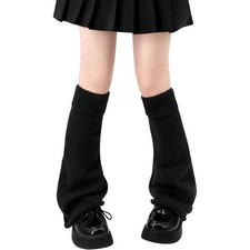 Kawaii Leg Warmers for Girls Women, Y2K Goth Harajuku Style Black Leg Warmer...
