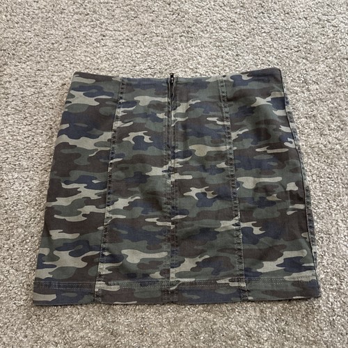Free People Bleistiftrock grün Camouflage Camouflage Damengröße 8 " - Bild 4 von 6