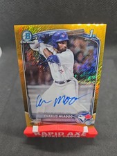 2025 1st Bowman Chrome Gold Shimmer Charles McAdoo Auto 04/50 RC SP Blue Jays