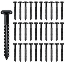 30Pcs 3 Inch Vinyl Shutter Fasteners, Black Window Shutter Panel Pegs Shutter...