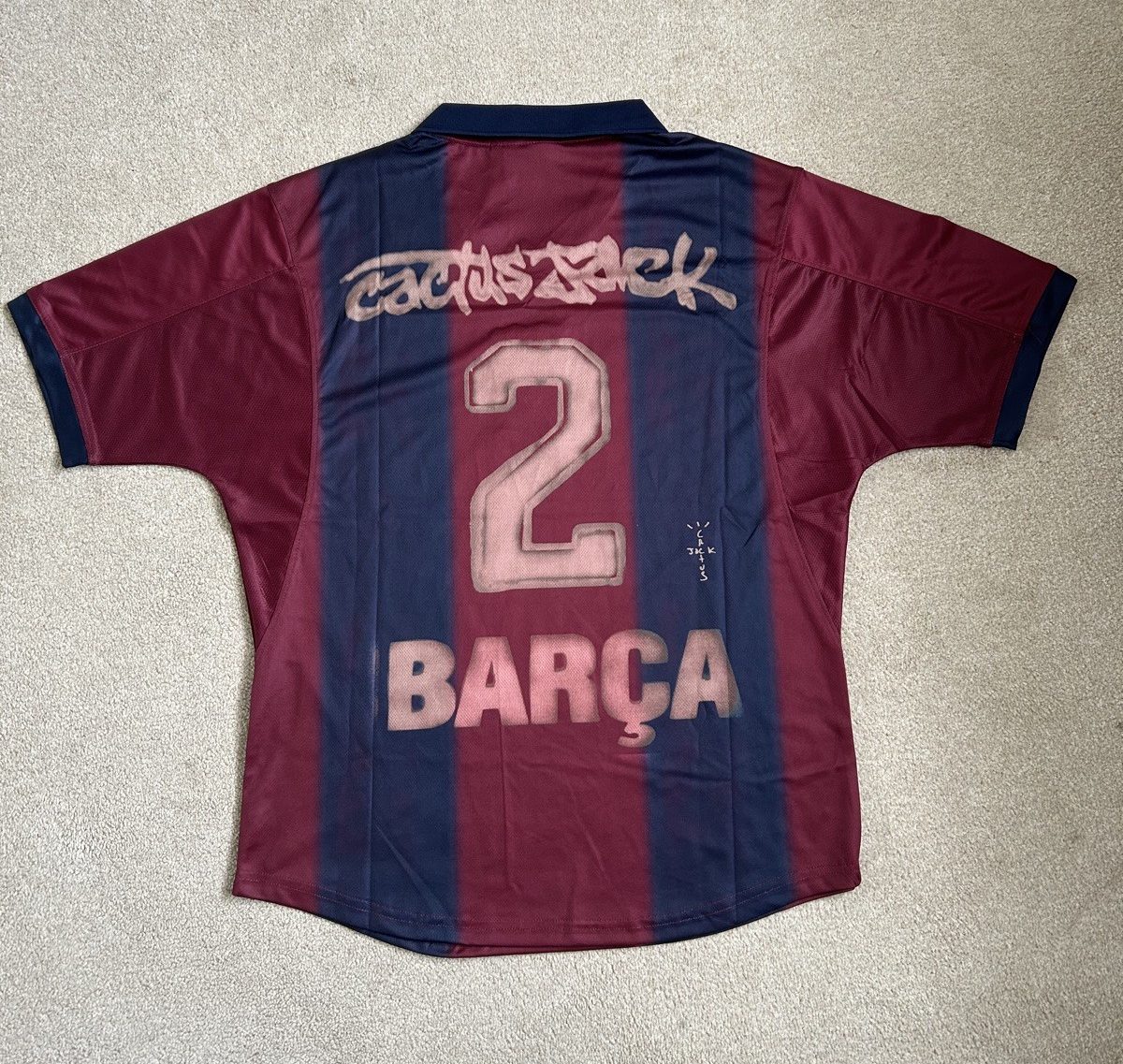 FC Barcelona Cactus Jack シャツ 2 Barca x Travis Scott Special Jersey Cactus Jack 2 - retro kit