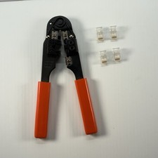 RJ45 crimping tool ethernet cutting cables includes 4 jacks