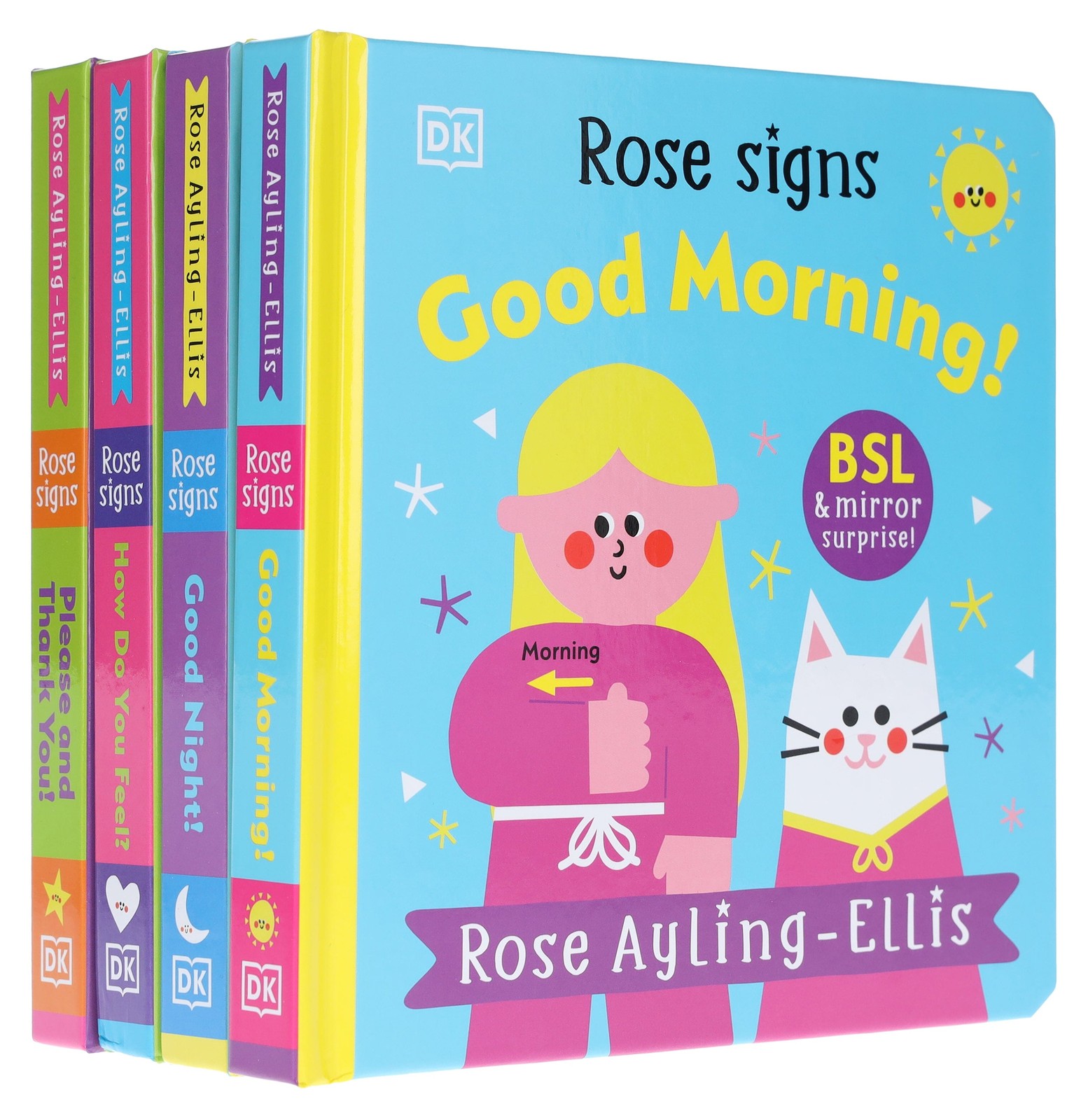 DK Rose Signs Series by Rose Ayling-Ellis Illustrated 4 Books Set- Ages 2-5 - BB