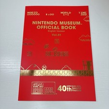 Nintendo Museum Official Book Vol.1 English Edition 40th Super Mario Bros. Japan