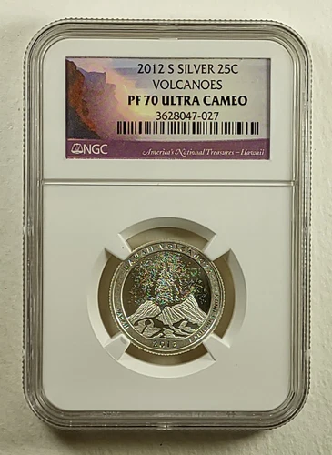 2012 S Silver Proof 25c Volcano NP America the Beautiful NGC PF70 Ultra Cameo