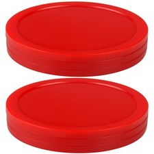 Air Hockey Pucks 3 1/4" Red 6 Pack  Replacement for Standard Tables