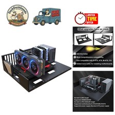 Lightweight Black E-ATX Bench with Heat Dissipation Design