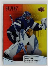 Andrei Vasilevskiy - 2021-22 UD Allure Rainbow Orange-Yellow #R-89 Lightning